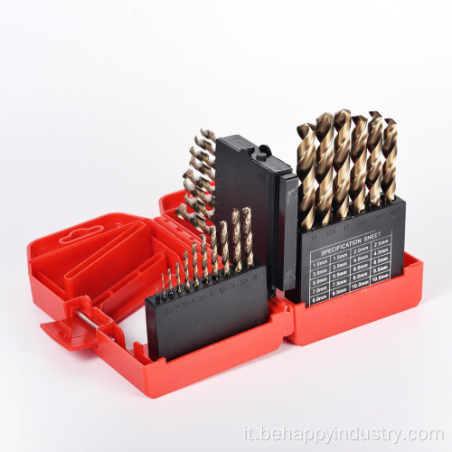 Twist Drill Bit set da 25 pcs set